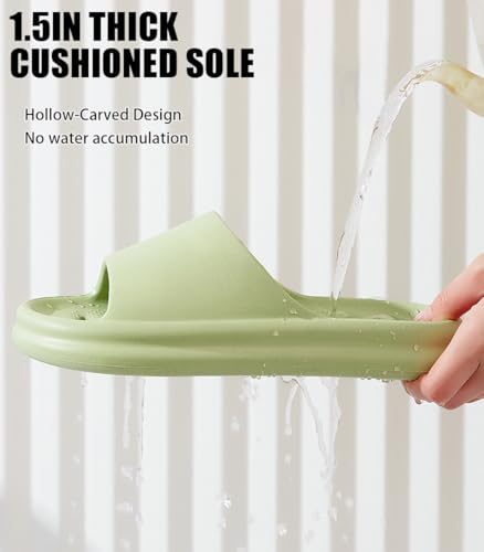 Quick Drying Shower Women Men Slippers Hollowed Soft Sole Slides Non-Slip Sandals for Bathroom House Pool Indoor Dorm Gym3