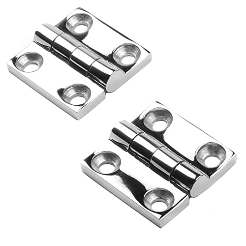 Mizugiwa Scharniere für Bootstür, aus Edelstahl, 3,8 x 3,8 cm, 1 Paar Cover