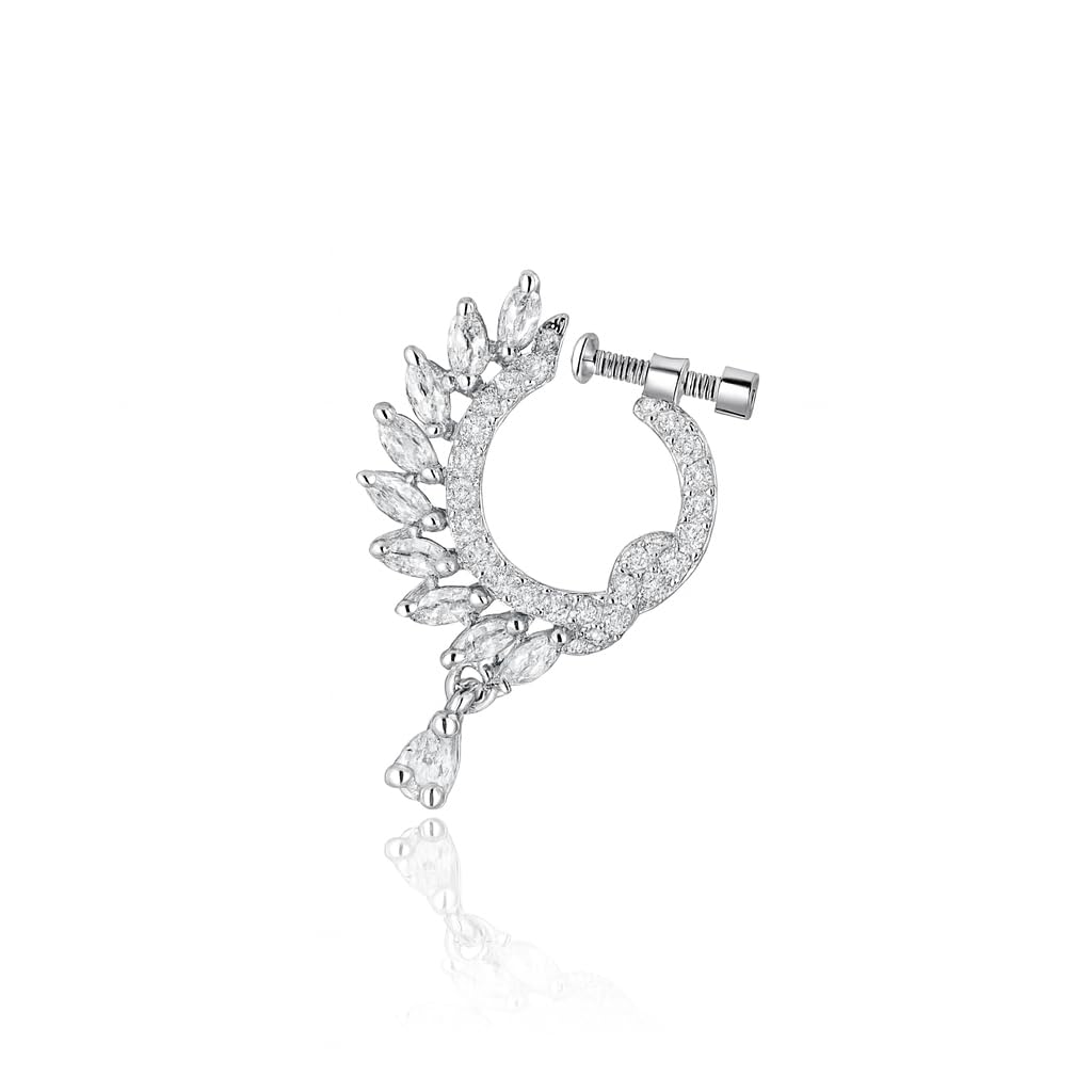 Dazzling American Diamond Nosepin With Screw Type Elegant Jewellery for Women-image-29