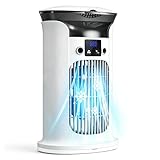 Mobile Klimaanlage Mini Klimagerät, Luftkühler Kleine Klimaanlage Mobil für Zimmer, Air Conditioner Portable, Mobile Klimagerät ohne Abluftschlauch Leise (Weiß)
