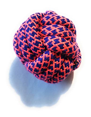 Image of Chew Dog Toys Ball Dog Chew Toy Cotton Poly Mix Chew Toys Pack of 4 - Suitable for Small and Medium Puppies Improve Dental Health Hand Made Toys -Colors May Vary