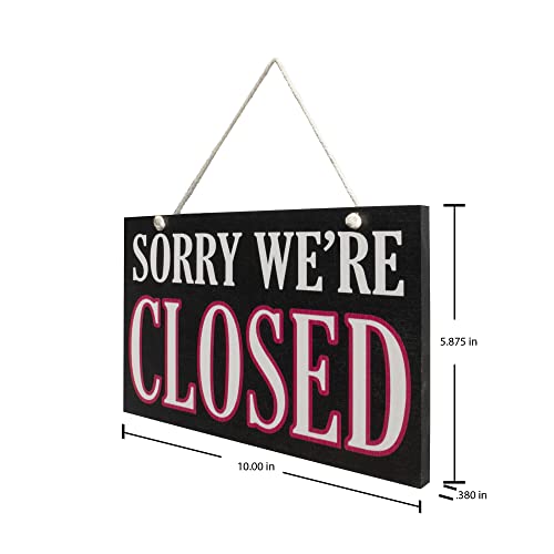 Jennygems Open And Closed Sign For Business, Open Signs For Business, Open Closed Sign, Reversible, Door Hanging, Store Signs Business Signs 10" X 6" Restaurant Signs American Made #TOP1