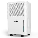 Sunvivi 22 Pints Dehumidifier for Home: 1500 Sq.Ft Dehumidifiers with 71OZ Water...