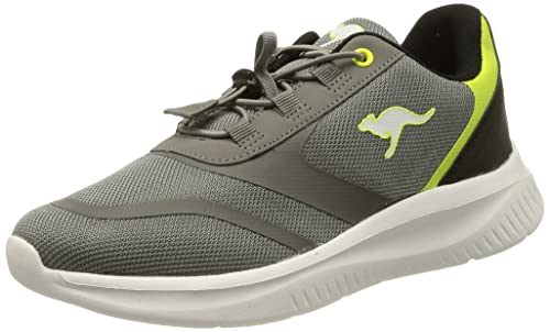 KangaROOS Unisex K-FT Push Sneaker, Steel Grey/limetta, 39 EU, 23.65