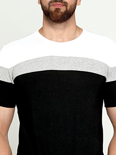 Image of AUSK Round Neck Half Sleeves Regular Fit T-Shirt for Mens