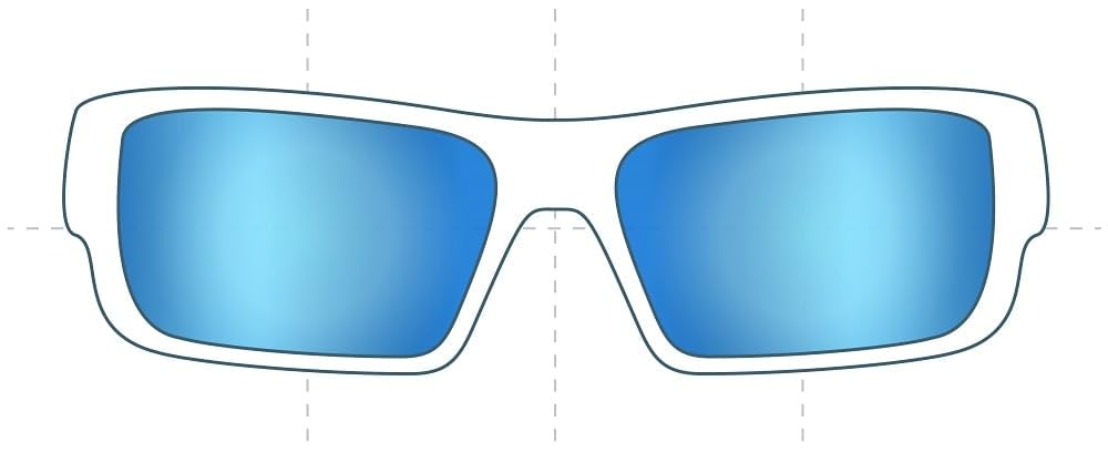 Sunglass Fix Replacement Sunglass Lenses Compatible for Persol 2803-S 58mm (Polarized SFx Ultra Light-Blue Mirror Black Pair)
