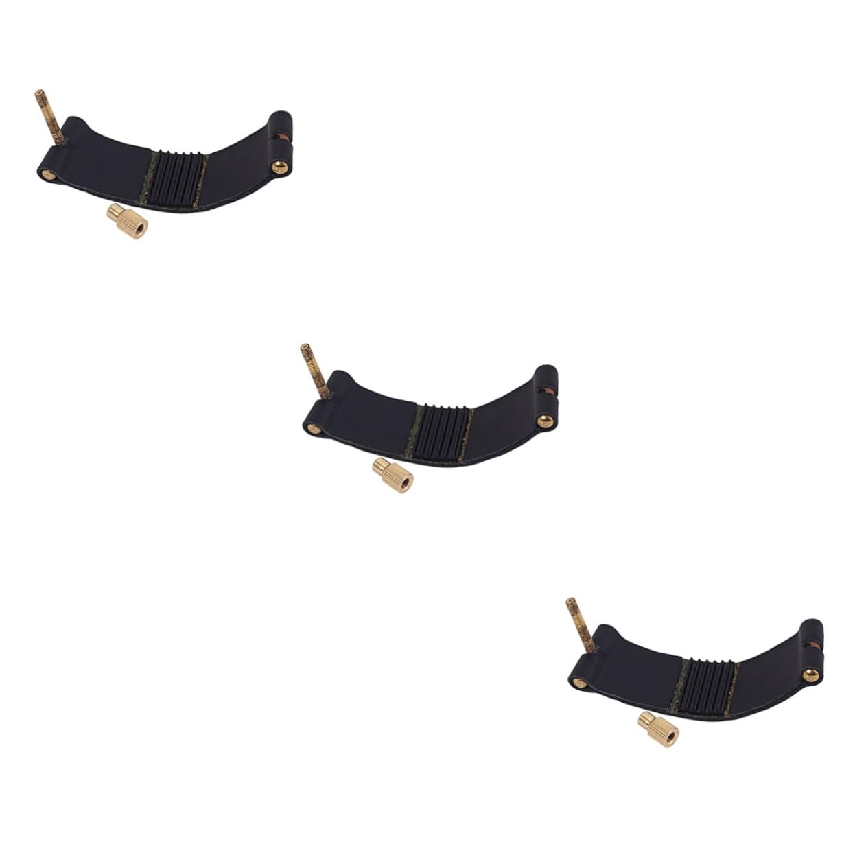 SUPVOX 3pcs Tenor Soprano Saxophone Clip Saxophone Mouthpiece Pads Embossed Flute Head Cards for Beginners