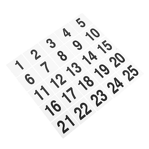 Cabilock 25pcs Double-sided Plastic Table Number Holders for Wedding and Reusable Seating Signs