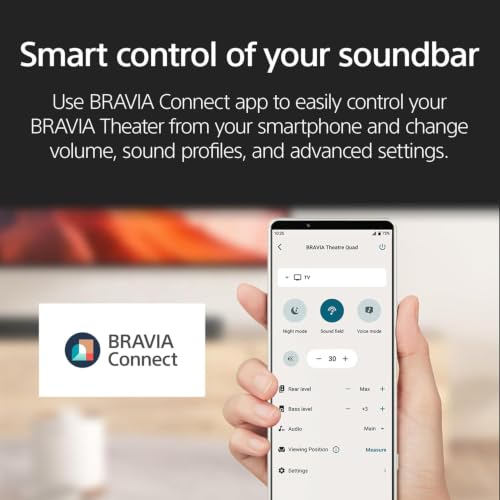 Image of Sony Bravia Theatre Bar 7 (HT-A7100) 5.1.4ch with 360 Sound,IMAX,Dolby Atmos /DTSx Premium Soundbar with Subwoofer SA-SW7 & Rear Speaker SA-RS8(Hi Res,Voice Zoom3,8K /4K HDR,HDMI eArc,Bluetooth),Black