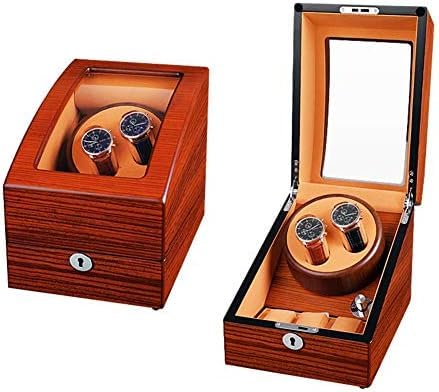 FENOKD Mechanical Watch Shaker Wooden Watch Winder for Mechanical Watches, Automatic Winding Box Quiet Motor 5 Rotation Modes Gift