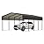 LZbeiteM 10x15 Car Ports Heavy Duty - Prefab Metal Carport with Galvanized Steel Roof Steel Carport Kits Outdoor with Metal Roof (10'x15')