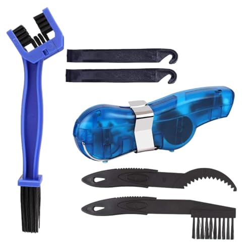 Teksome Cepillo de limpieza para bicicletas, práctico kit de limpieza de cadena para bicicletas, herramienta de limpieza de cadena portátil, cepillo de limpieza de cadena para la mayoría de bicicletas