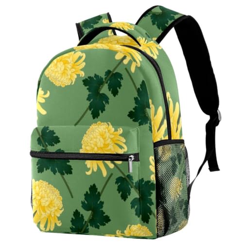 Mochila escolar para niños y adultos bolsa de libros casual flores de Navidad