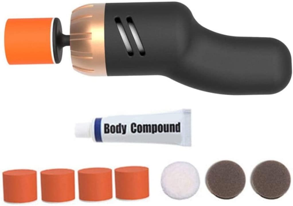 Car Polishing Machine Mini Car Scratch Remover Machine Electric Car Polisher Sander Buffer Paint Care Tool Set Variable Speed Car Paint Scratch Repair for Car,Motorbike Scratch Remover.