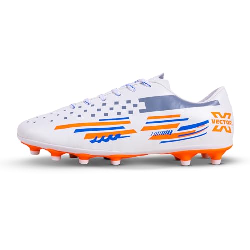 Image of Vector X Kick-X Football Studs for Men /Sports and Athletic Footwear with TPU Sole, Synthetic Leather Upper /Textured Pattern /Comfortable Football Soccer Shoes