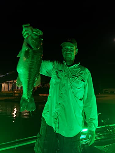 Green Blob Outdoors Underwater Fishing Lights, American Made, Docks and Boats, Brightest Fish Attractor for Snook, Bass, Crappie, Striper, Bait, Catfish and More (Green, 12V 7500 30ft) - Thumbnail 5