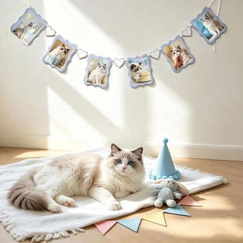 Image of 12 Pack Photo Garland Banner,Bridal Shower Decorations (6x4)