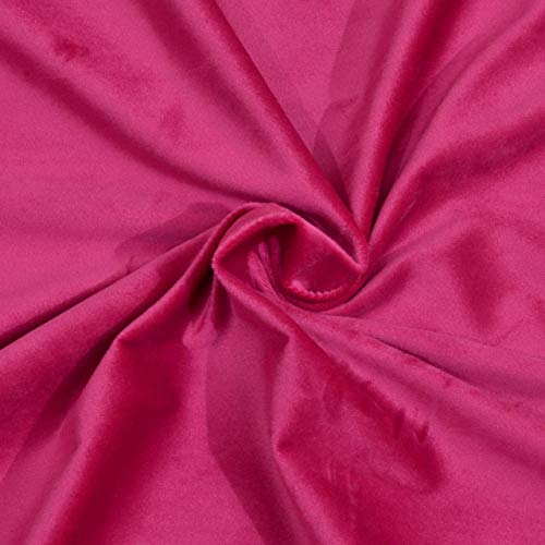 Image of High Sofa Quality Velvet Solid Grommet Room Darkening Eyelet Door Curtains for Living Room (7 Feet, Pink) - Set of 2 Pieces