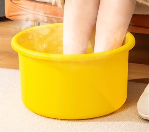 Bañera para pies spa de plástico color amarillo miniatura 4