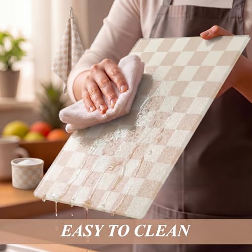 Set de 2 Tablas para Cortar de Vidrio Templado Beige 7.9x11in y 11x15in miniatura 6