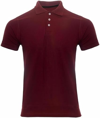 L S U New Unisex Children Boys Girls Adults Polo Shirts for School/PE Sports Summer Uniform (12-13 Years, Maroon)