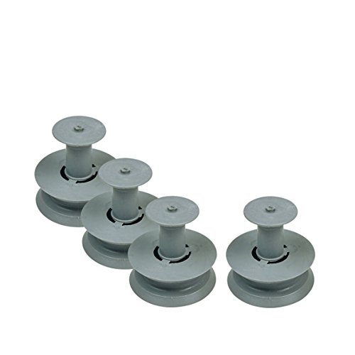 ORIGINAL Bauknecht 481252888113 Korbrolle Rolle Rad Geschirrkorb Korbrolle für Oberkorb 4 Stück Spülmaschine Geschirrspüler auch Ignis Juno Philips