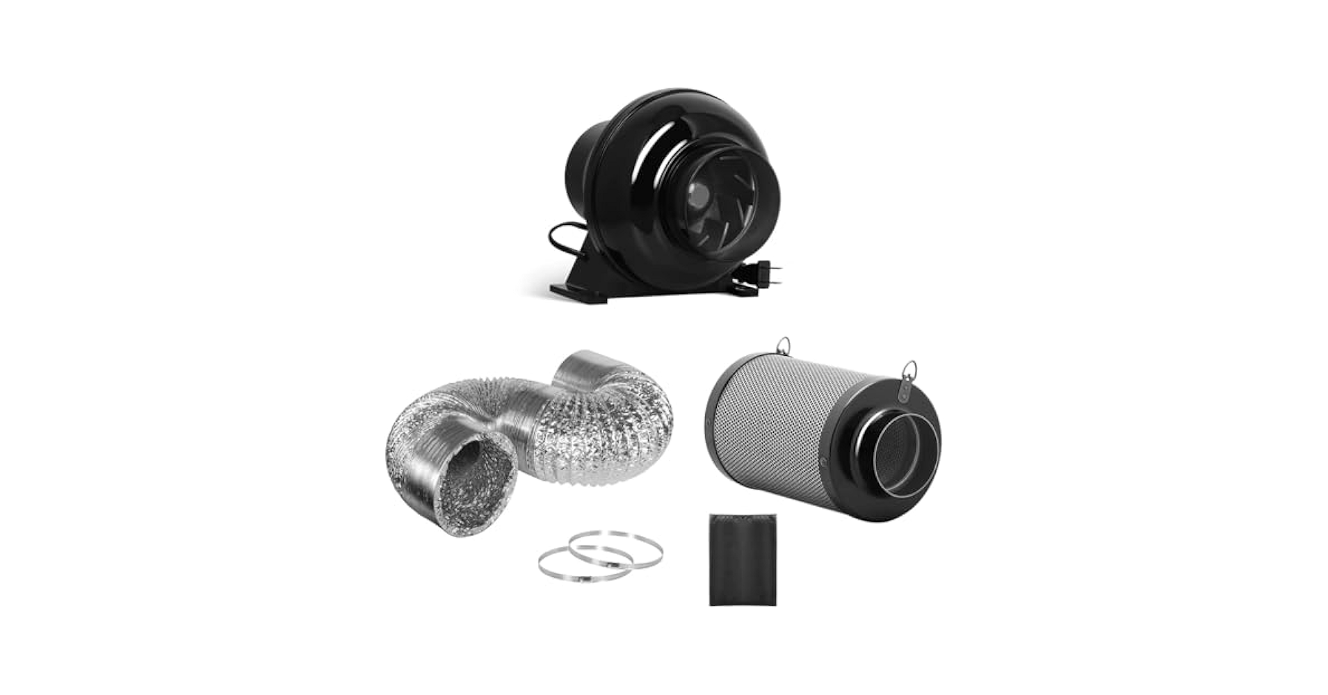 Amazon.com: iPower 4 Inch 195 CFM Inline Ventilation Fan
