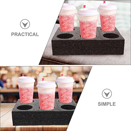 Portavasos de espuma para llevar bebidas sin derrames bandeja de café Yardwe 5