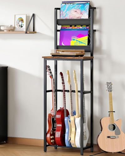 CHOEZON 70.5'H Multi Guitar Stand, Guitar Rack Record Player Stand Sturdy and Space-Saving, Guitar...