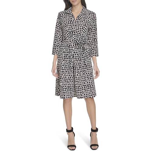Calvin Klein Women's Printed Self Tie Dress2