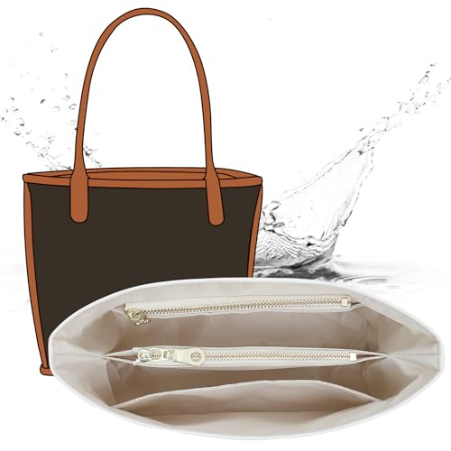 OAikor Inserção organizadora de bolsa compatível com bolsa Goyard Mini Anjou, bolsa de papel Dupont leve e resistente à água, modelador interno para bolsas de luxo Mini Anjou (branco)