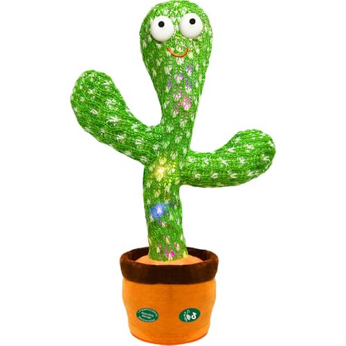 Hunfur Dancing Mimicking Talking Cactus Toy,Funny Gift for...