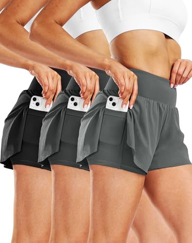 Cadmus Women's 15'' Long Bermuda Shorts Below The Knee Capri Sweatpants Loose Comfy Athletic Shorts With Pockets,Olive Green,XX-Large