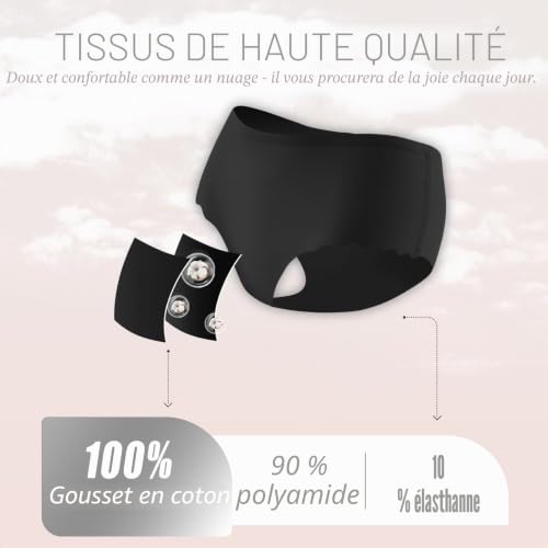 Sth Big Culotte sans Couture Femme Invisible Taille Haute Slip sous Vetements Feminins Womens Underwear Hipster Bikini Culottes Lot de 6 – vue 3