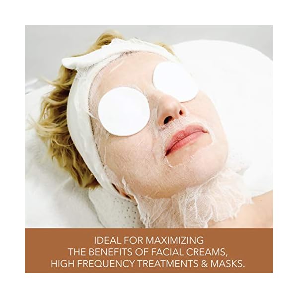 ForPro Precut Gauze Facial Mask, 100% Cotton Gauze, for High Frequency Facial Treatments and Masks, 100-Count