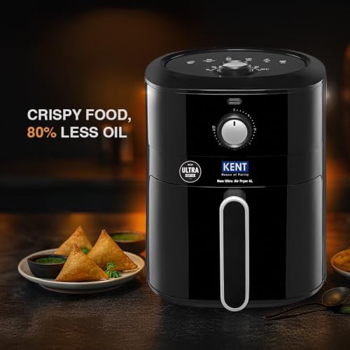 KENT Store KENT New Ultra Air Fryer 4L 1300W Black - Image 3