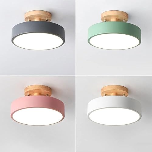 Miniatura 3 de Lámpara de techo moderna y simple, lámpara de techo LED empotrada, lámpara de techo redonda con atenuación, para dormitorio, oficina, escaleras,