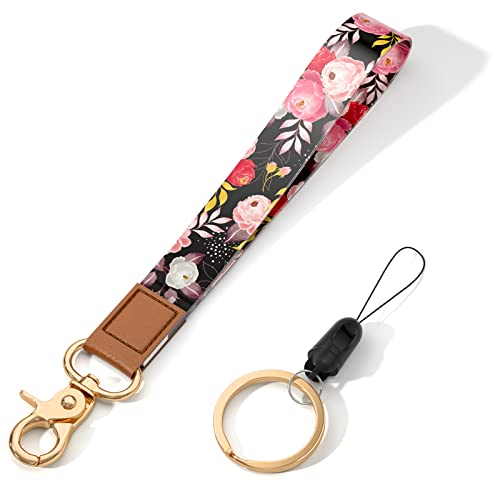Image of Wrist Lanyard Key Chain, Wristlet Strap Keychain Holder for Women Men Car Keys Wallet Card Phone