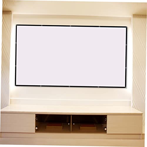 Pantalla de proyector plegable 100 pulgadas 16:9 poliéster blanco para juegos 2