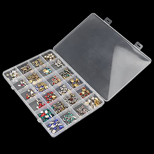 Nagel Strasssteine Kit, Flat Back Strass Nageldekorationen Kit mit Einer Aufbewahrungsbox, Tragbar, Leicht, Bequem… – Bild 7