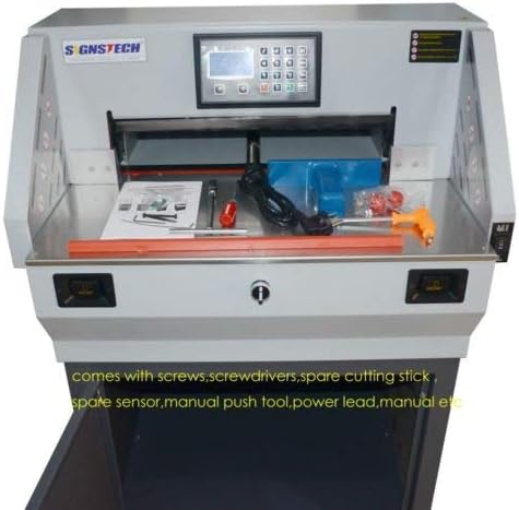 Accessories included with the paper cutter, such as tools, spare parts, and the user manual.