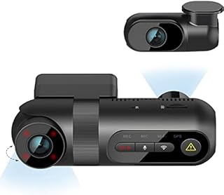 VIOFO T130 3 Channel Dash Cam Uber, Built in WiFi and GPS, 1440P+1080P+1080P Three Way Triple Car Dash Camera, IR Night Vision, Supercapacitor, G-Sensor, 24 Hour Parking Mode, Support 256GB Max
