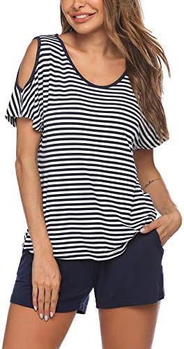 Ekouaer Womens Short Pj Sets Cotton 