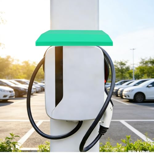 Cache-port de charge étanche vert NUOBESTY pour borne électrique extérieure