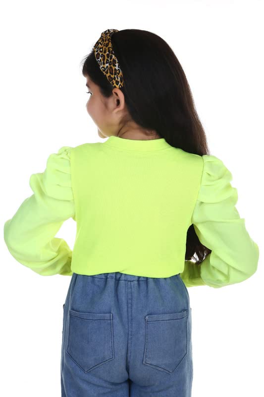Image of Stylish and Fancy Puff Full Sleeve Tops for Girls Kids