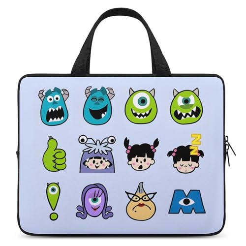 モンスタース? インク マイク サリー 【 ラップトップケース 10inch / 12inch / 13inch / 15inch / 17inch 】 パソコンケース PCケース ハンドル付き ノートパソコンバッグ スリーブ 耐衝撃 軽量 撥水加工 全面