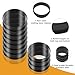 RICHSC-PAN Crumpet Rings, 16Pack Nonstick English Muffin Ring, Outer diameter 4 Inch+3.3Inch Food-Grade Stainless Steel Tart Rings. More Convenient to Take the Food of The Bakery Ring Mold.