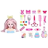 Paquete incluido: El paquete incluye accesorios para muñecas de maquillaje de peluquería de 24 niños para satisfacer sus necesidades de uso.