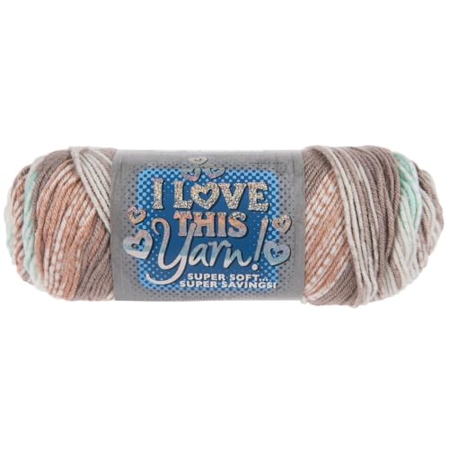 Image of Hobby Lobby Print I Love This Yarn, 826 Beach Ballad, Set of 2 | 4 Medium Weight, 252 Yards Per Skein