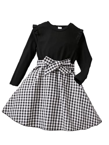 TAGAS Baby Gingham Print Belted Dress TAGAS Baby Gingham Print Belted Dress